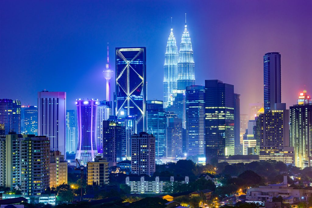 Kuala Lumpur Skyline Petronas Twin Towers