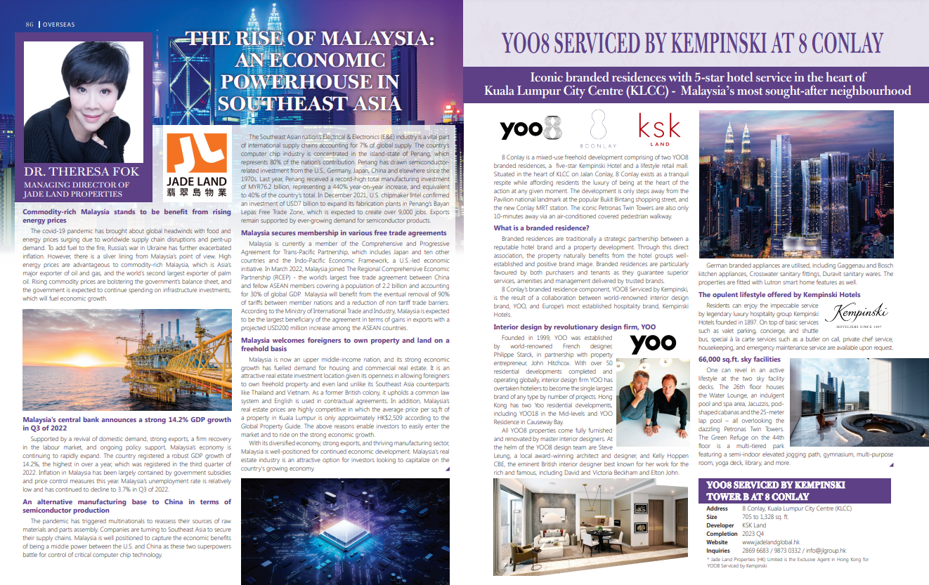 The Standard Luxury Property Magazine (January 2023)The Rise of Malaysia An Economic Powerhouse in Southeast Asia1